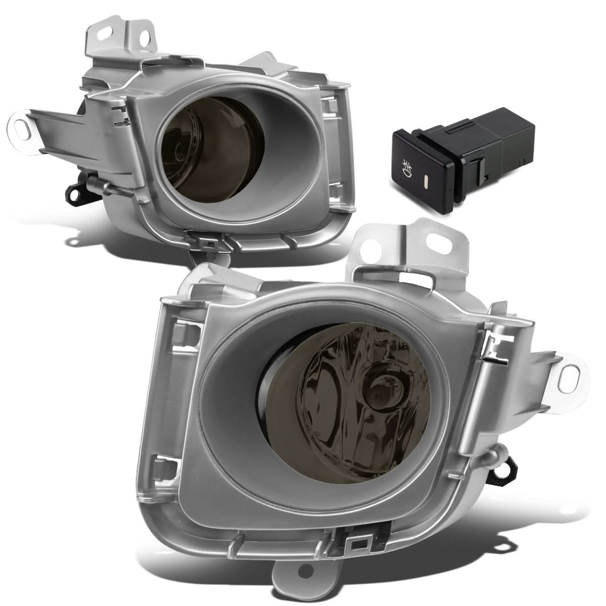 10-12 Toyota Prius Fog Lights with Switch & Bezel - Smoke H11