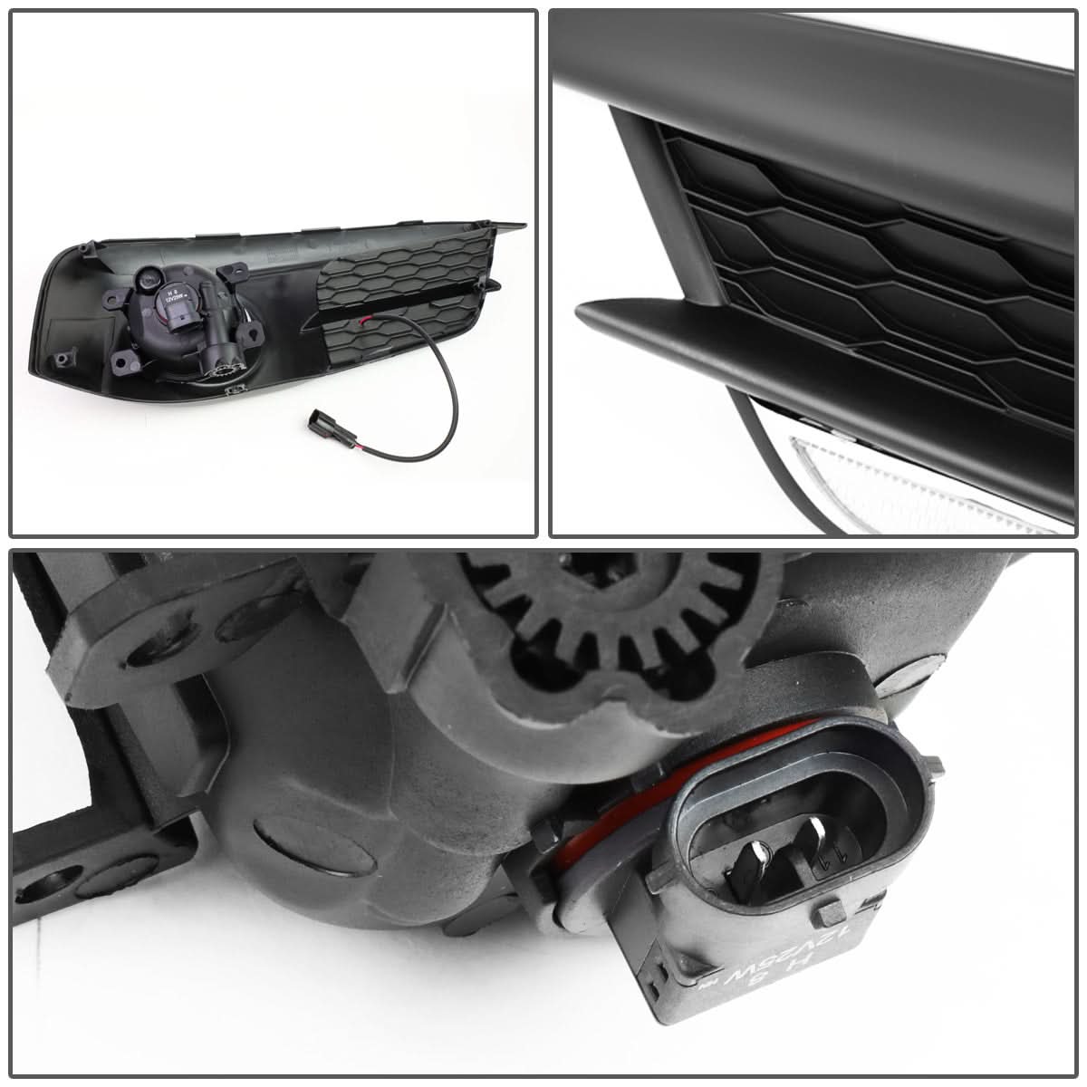 2016-2017 Honda Civic Sedan/Coupe Fog Lights with LED DRL Bezel