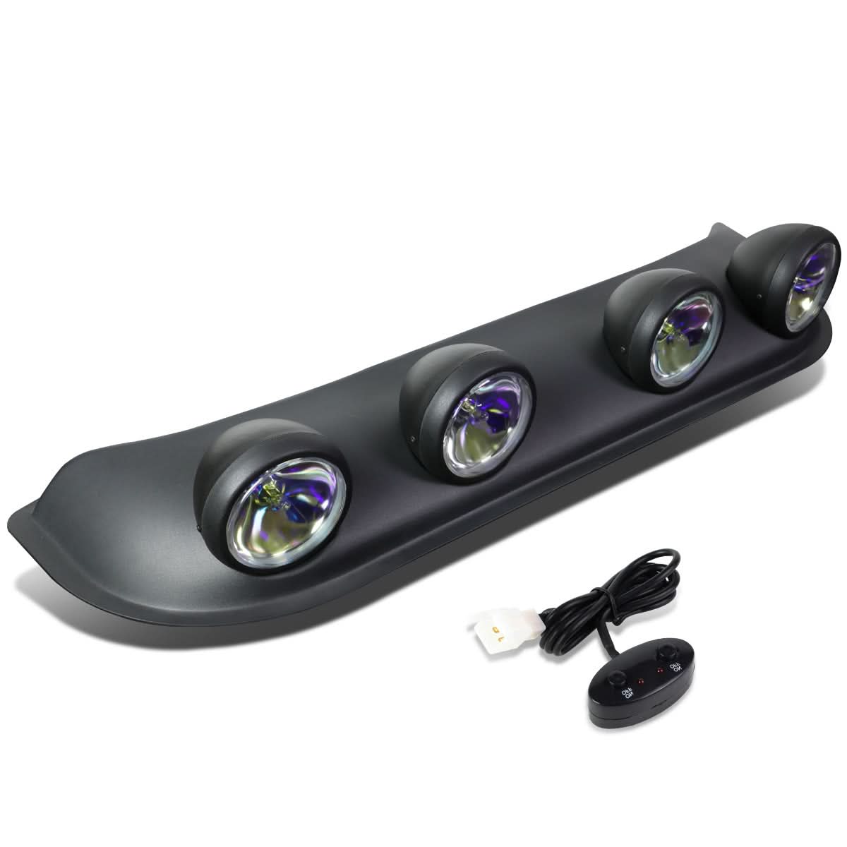Universal Neochrome Roof Top Running Fog Lights w/ Switch H3
