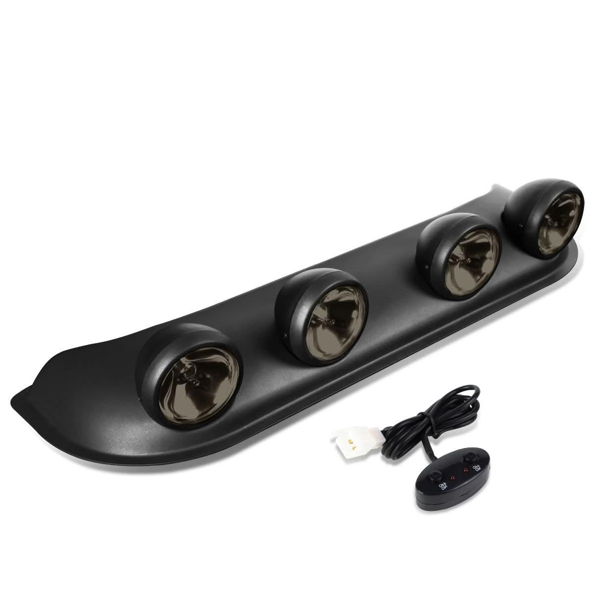 Universal Roof Top Running Fog Lights w/ Switch H3 Smoke