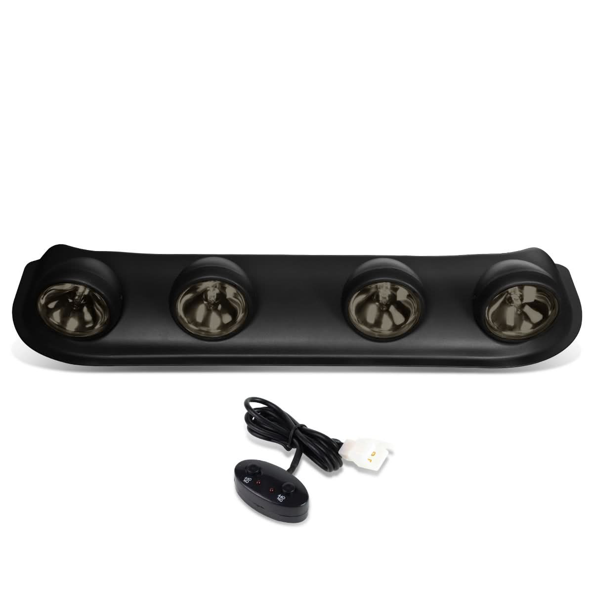 Universal Roof Top Running Fog Lights w/ Switch H3 Smoke