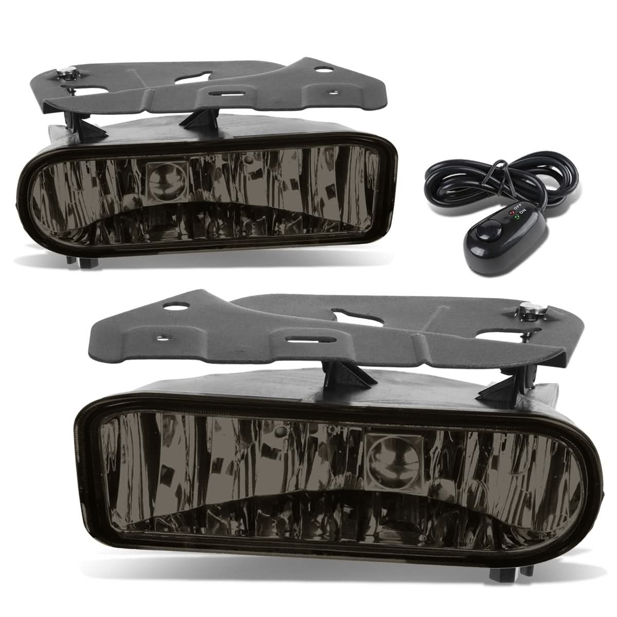 02-06 Cadillac Escalade Smoke Fog Lights with Switch 899 Bulb
