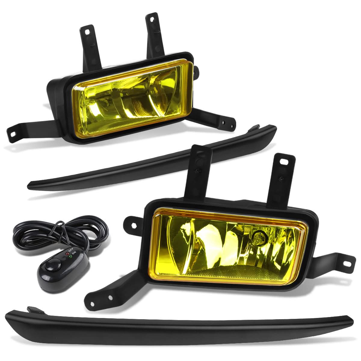 15-20 Chevy Tahoe Suburban Fog Lights with Switch Black Bezel