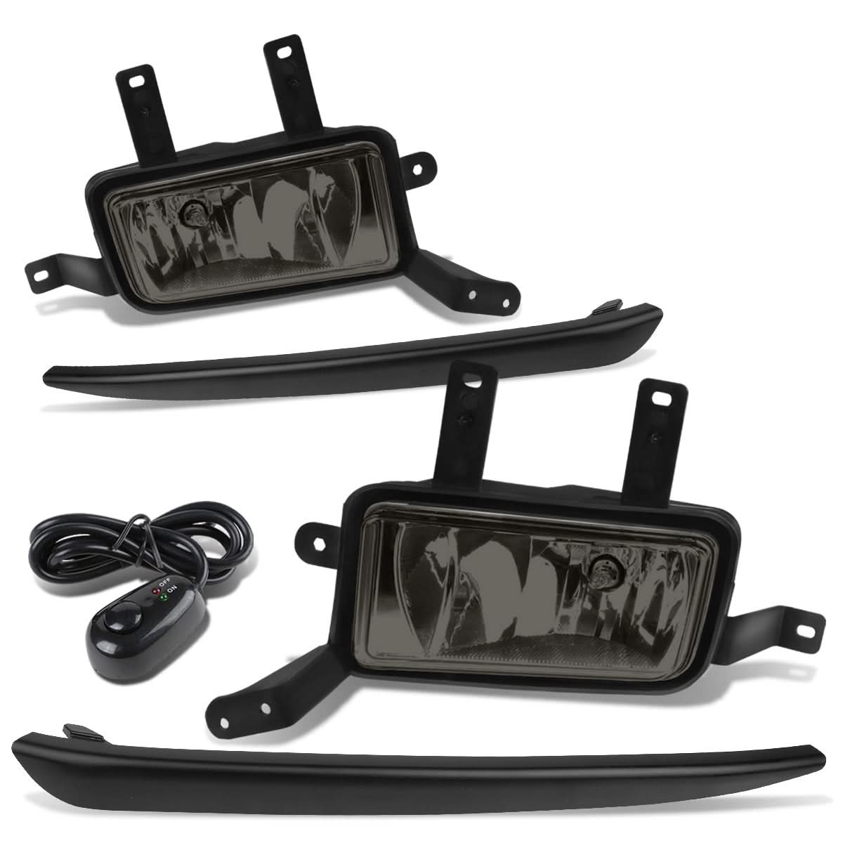 15-20 Chevy Tahoe/Suburban Smoke Fog Lights with Switch & Black Bezel