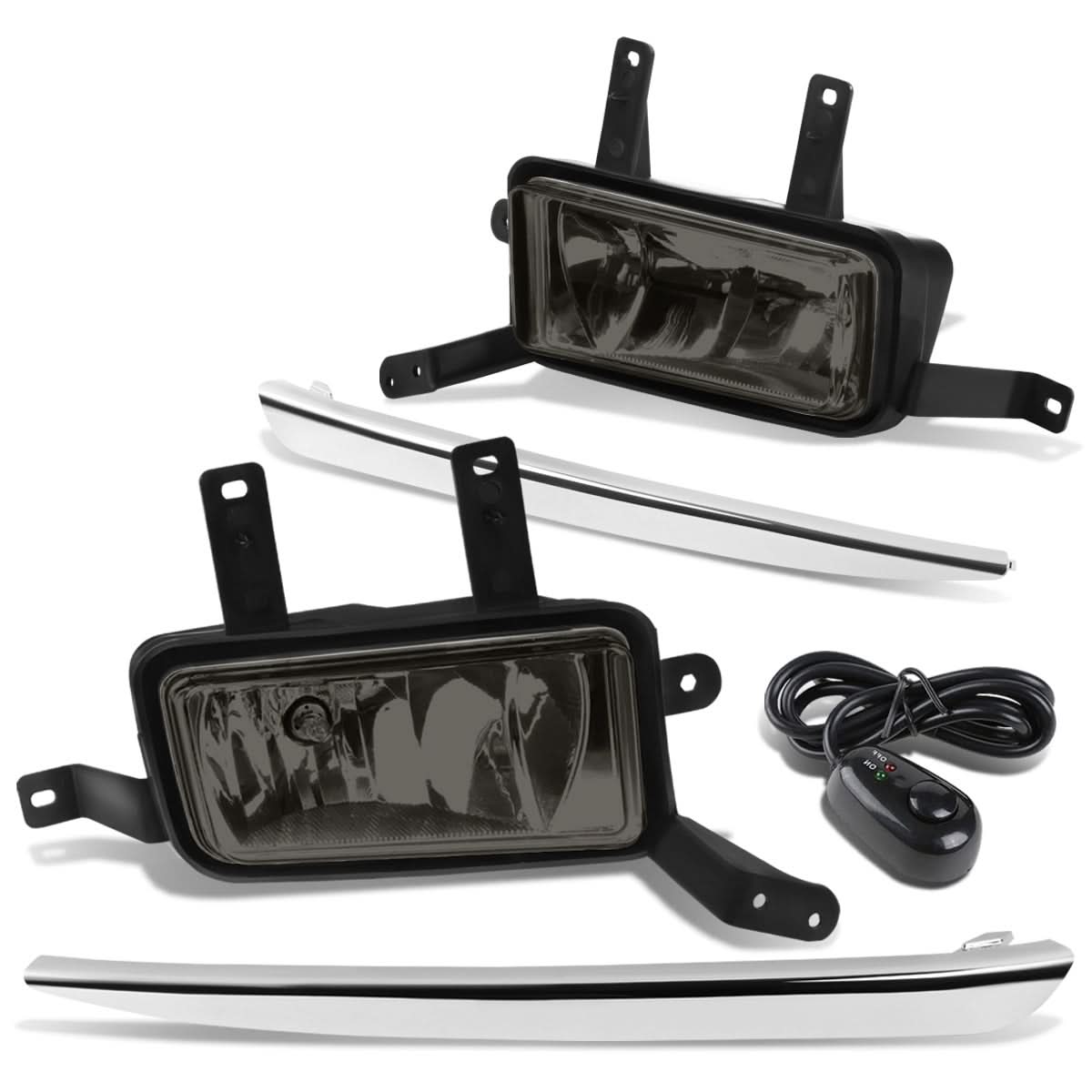 15-20 Chevrolet Tahoe Suburban Fog Lights with Switch Chrome Bezel