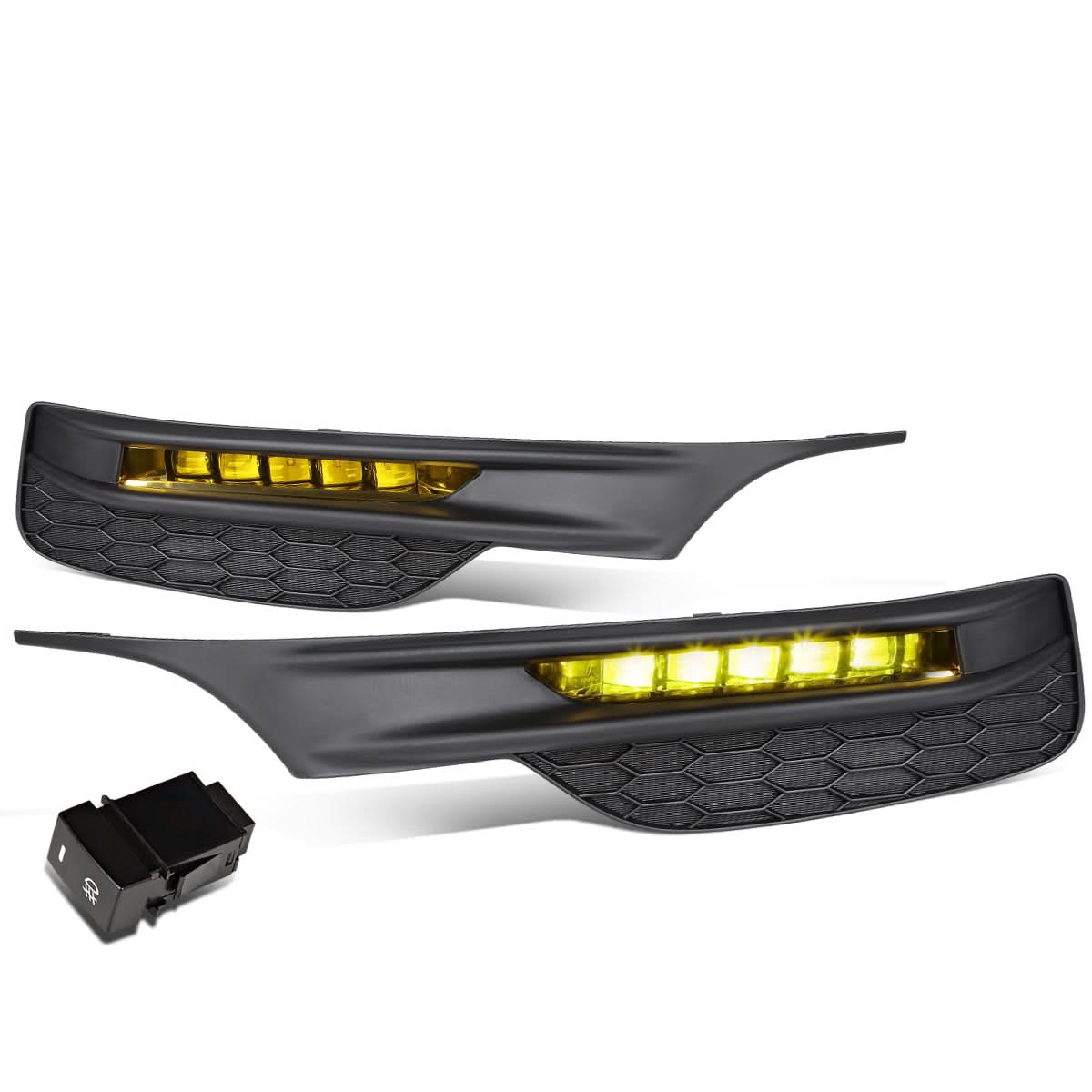2016-2017 Honda Accord High Powered LED Fog Lights with Switch & Bezel