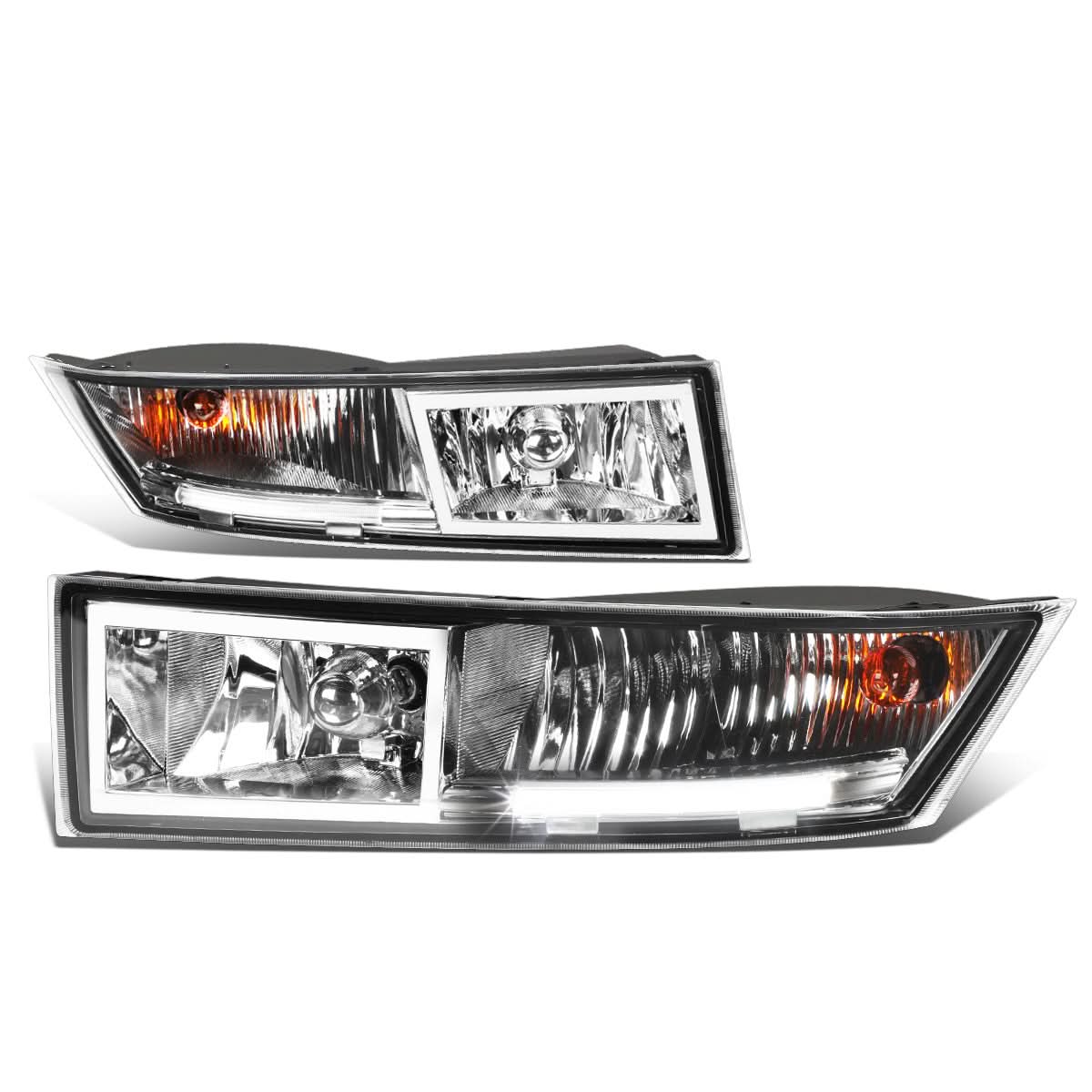 2007-2014 Cadillac Escalade Chrome Clear Fog Lights with Switch