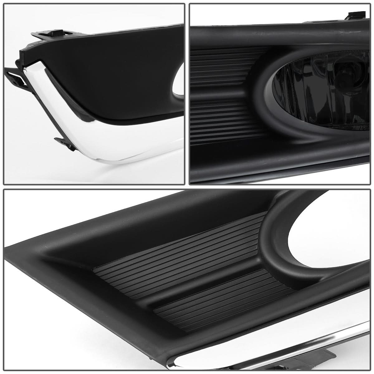 2017-2018 Honda CR-V Fog Lights with Chrome Trim Bezel - Smoke