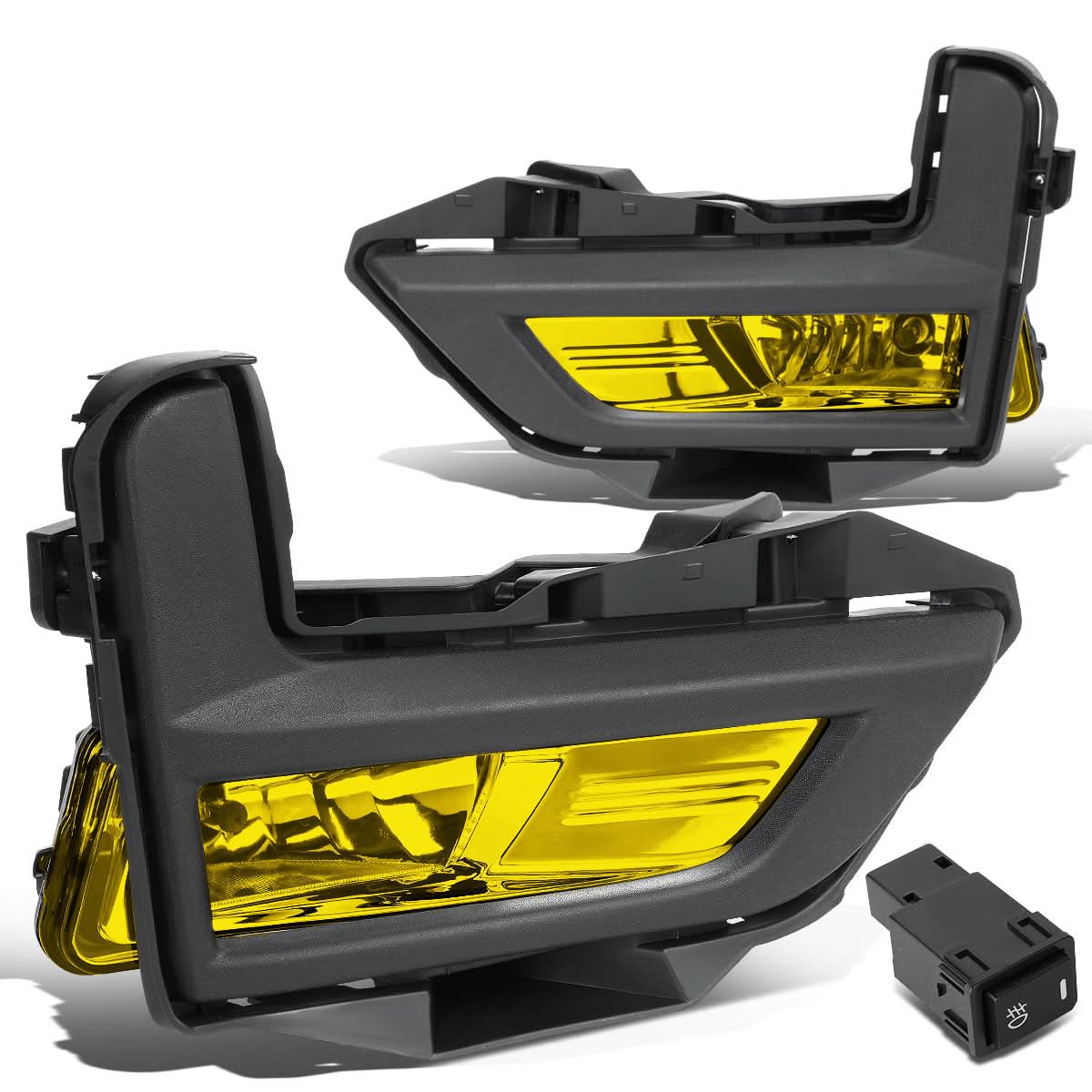 2017-2018 Nissan Rogue Fog Lights with Black Bezel - Amber