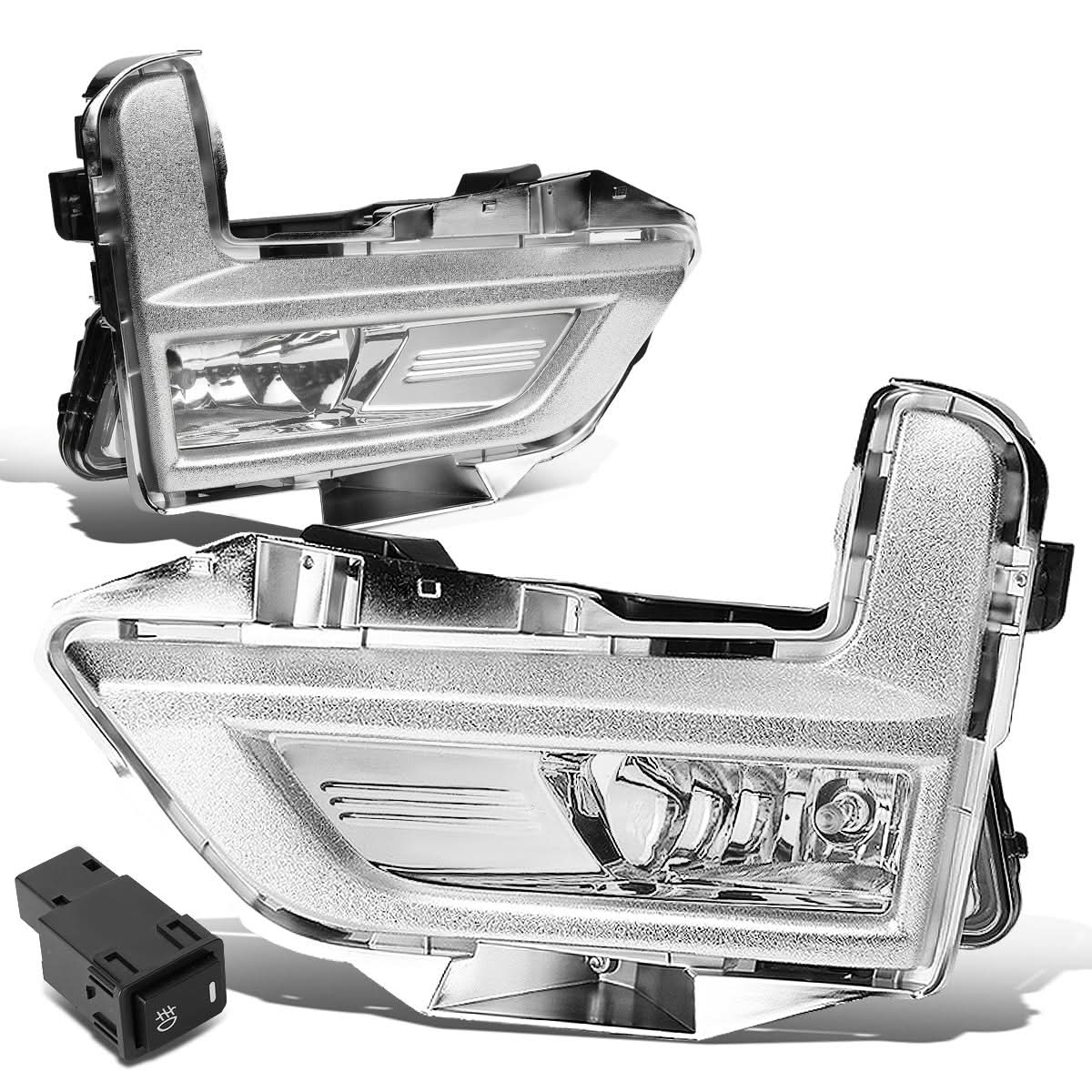 2017-2018 Nissan Rogue Fog Lights with Chrome Bezel