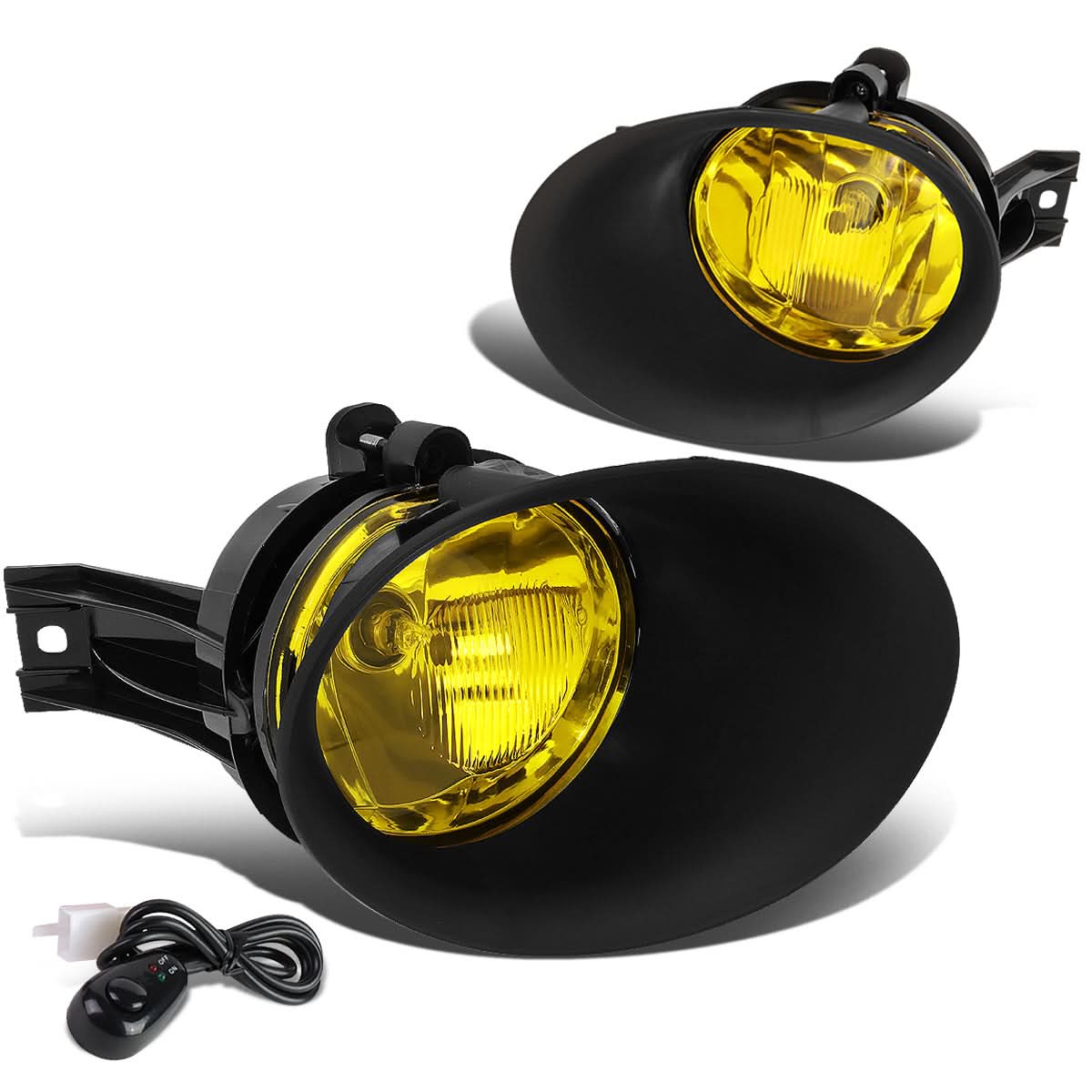 02-09 Dodge Ram Fog Lights with Switch & Bezel - Amber