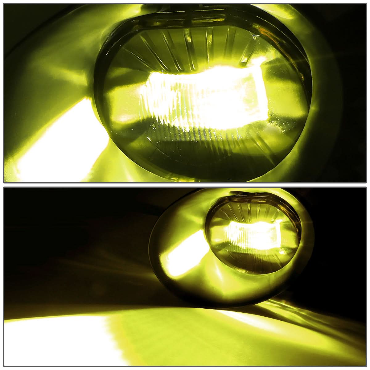 02-09 Dodge Ram Fog Lights with Switch & Bezel - Amber Steel Bumper