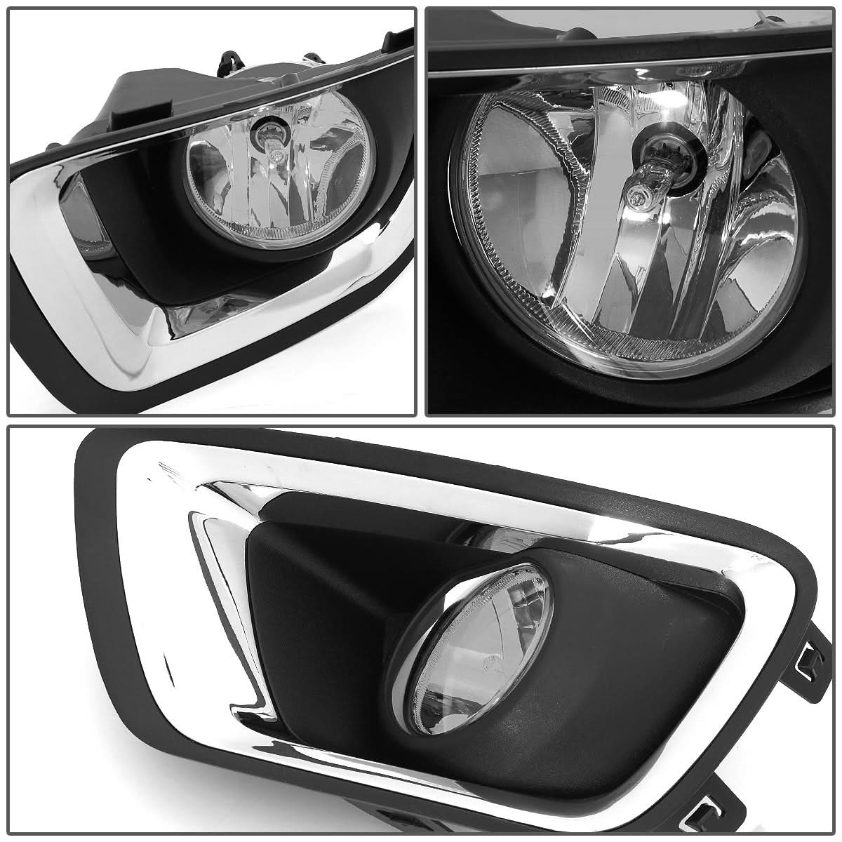 2015-2019 Chevrolet Colorado Fog Lights with Switch Chrome Bezel