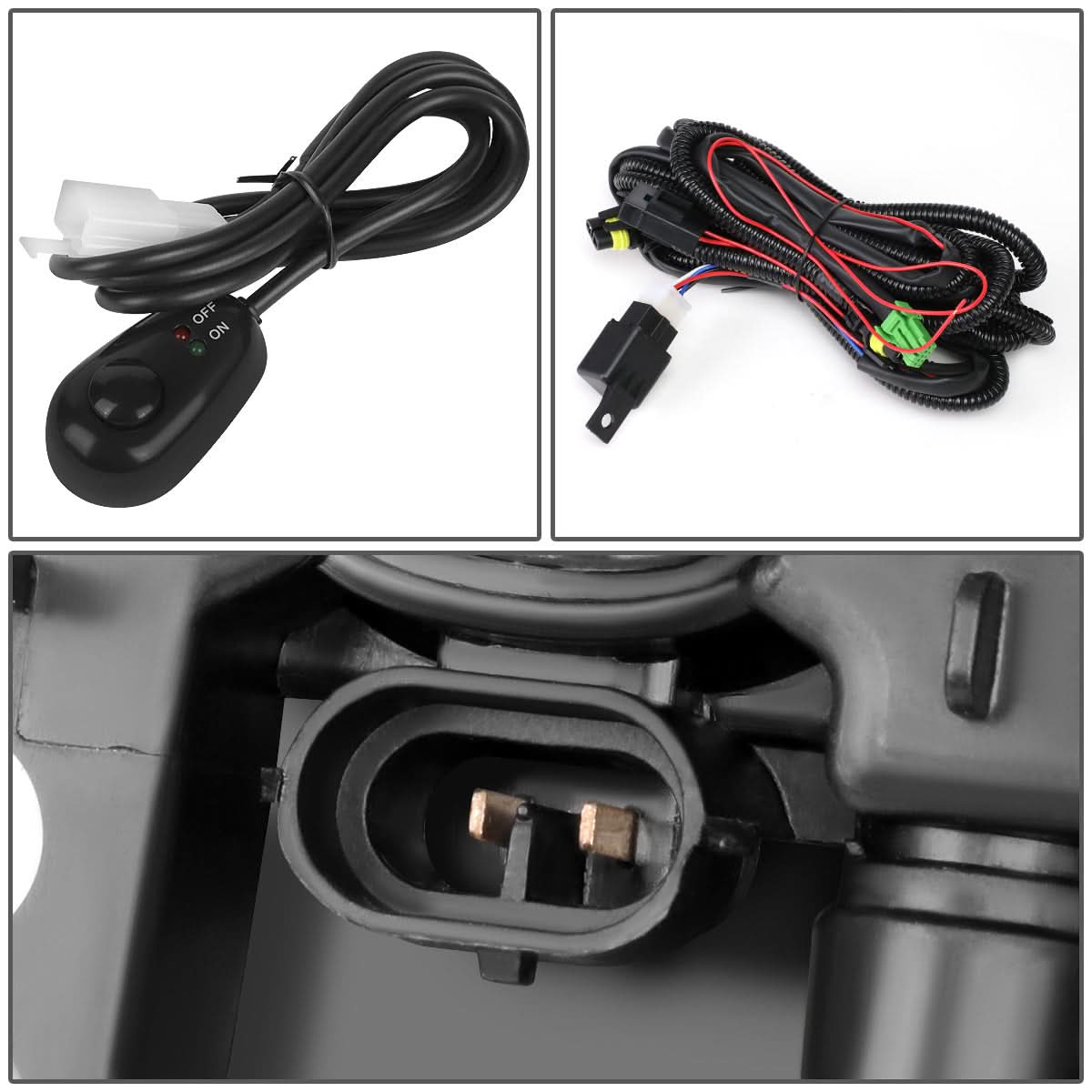2019-2020 Chevrolet Silverado 1500 LED Fog Lights with Switch - Smoke