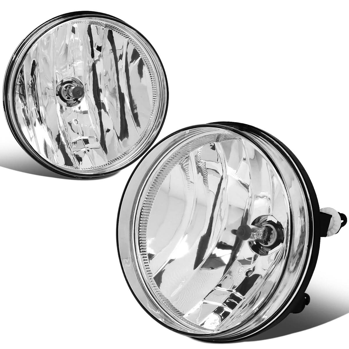2007-2014 GMC Sierra Fog Lights Chrome Clear No Switch