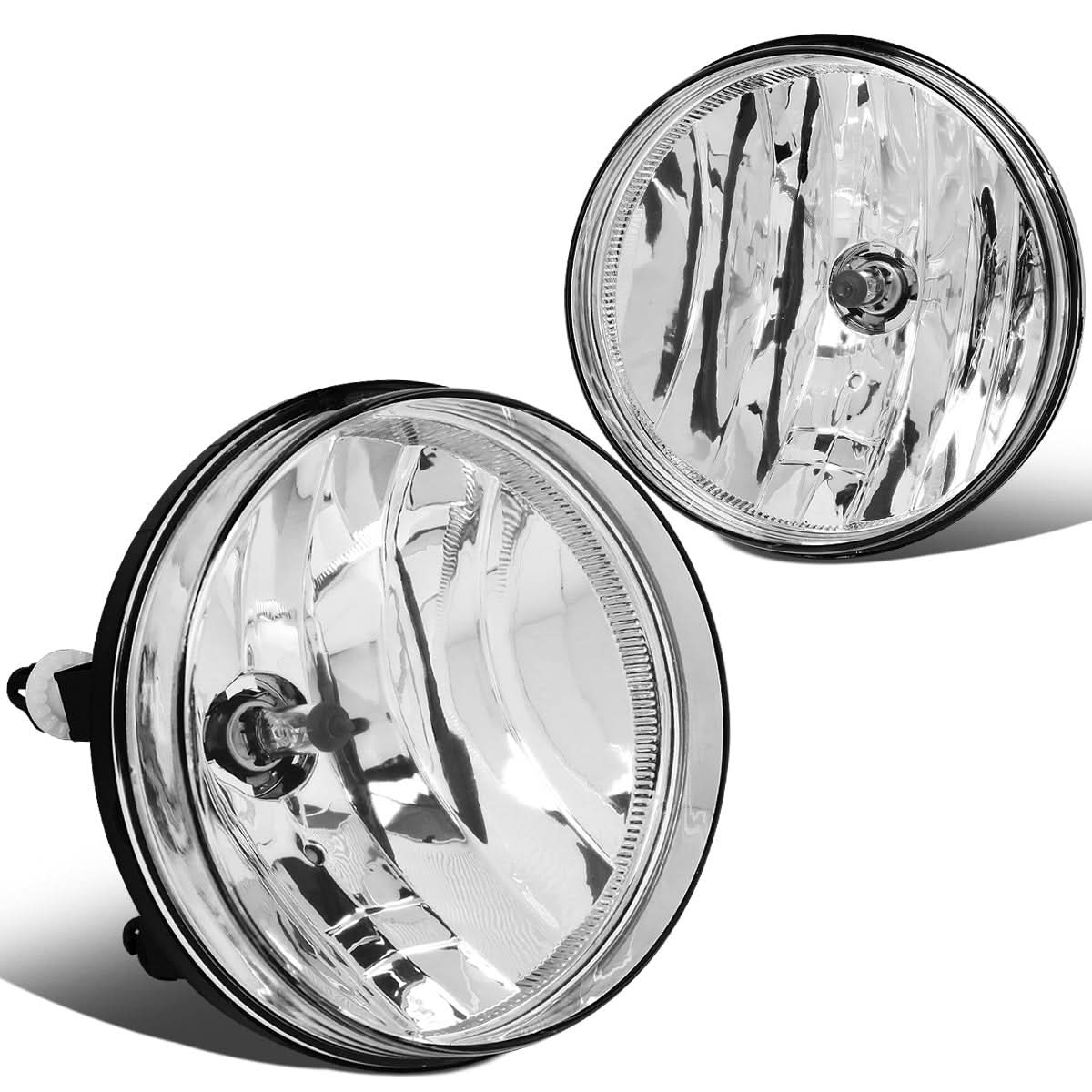 2007-2014 GMC Sierra Fog Lights Chrome Clear No Switch