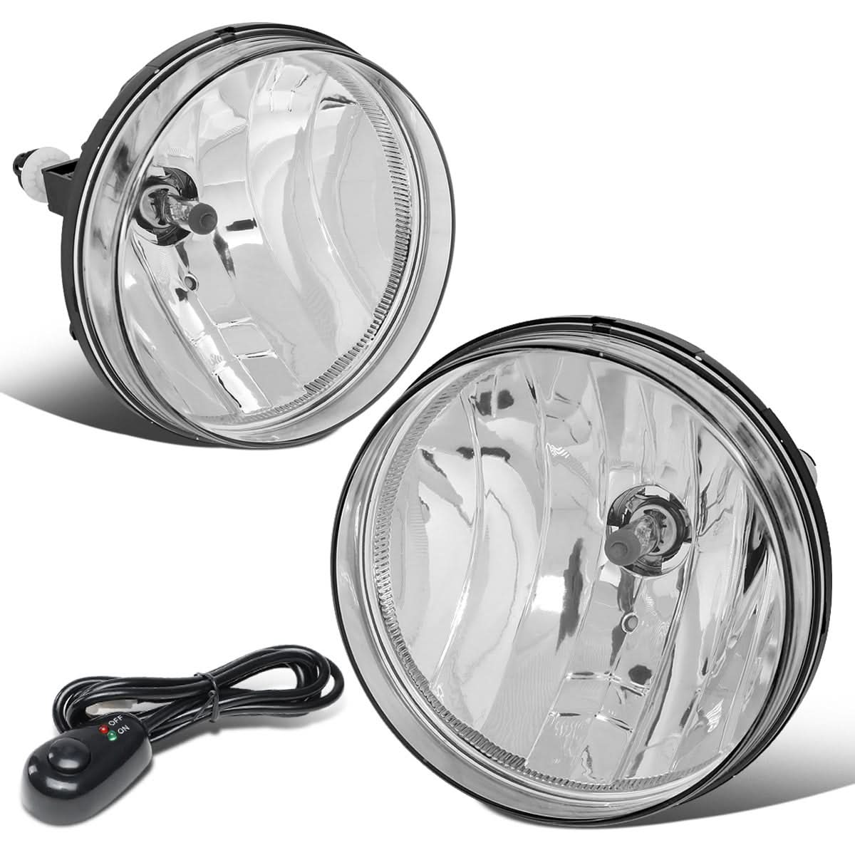 07-14 GMC Sierra Fog Lights with Switch - Chrome/Clear