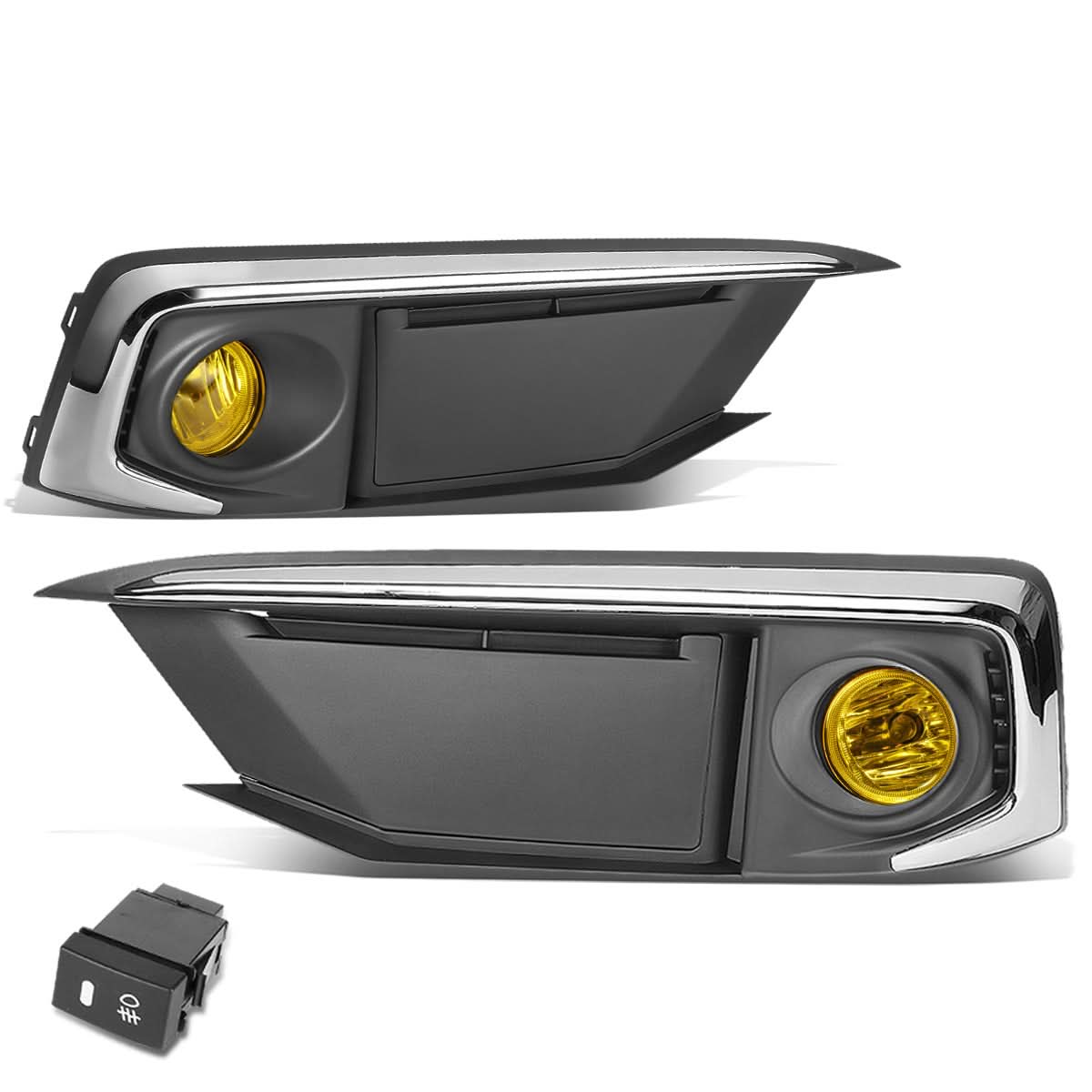 2019-2020 Honda Civic Fog Lights with Switch & Chrome Bezel