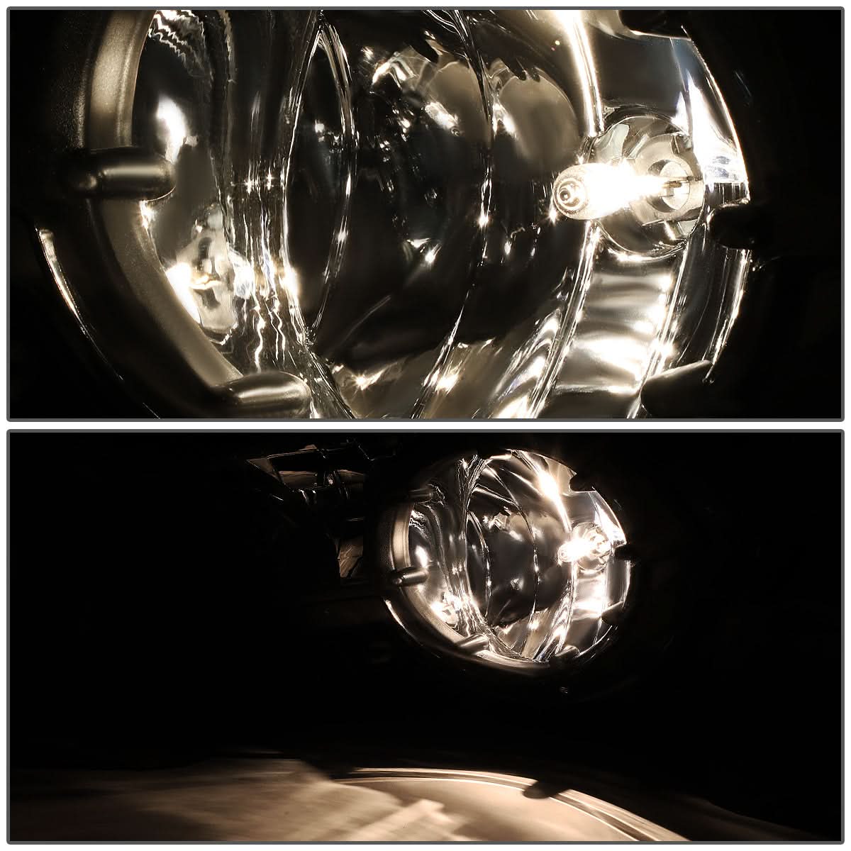 02-06 Chevrolet Avalanche Chrome Clear Fog Lights Body Cladding