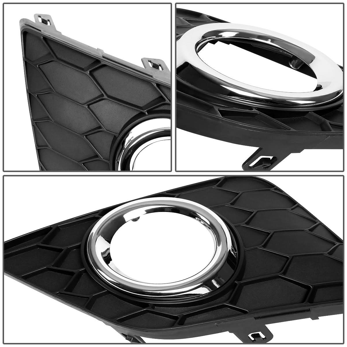 2016-2019 Nissan Sentra Fog Lights with Switch - Smoke Black Bezel