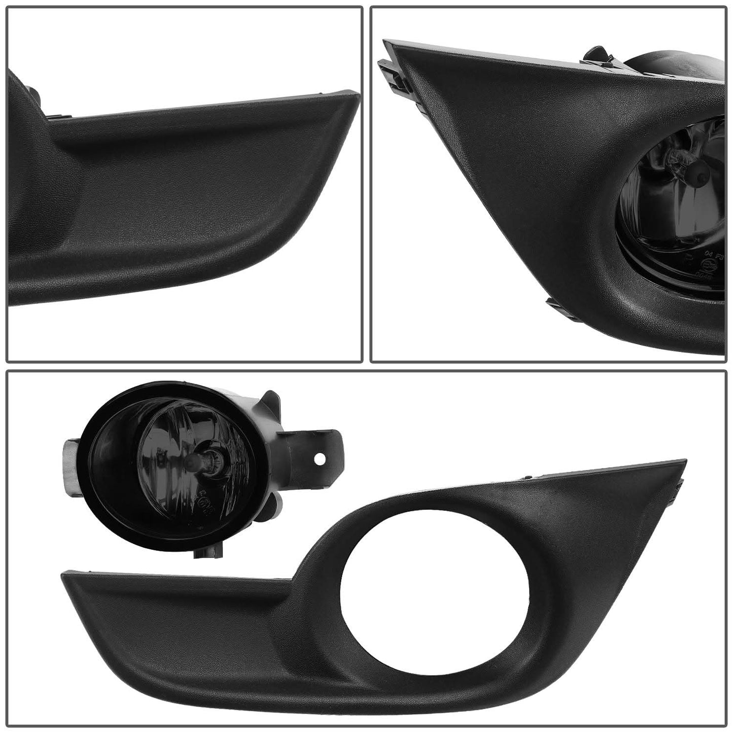13-15 Nissan Altima Fog Lights with Switch - Smoke Black Bezel