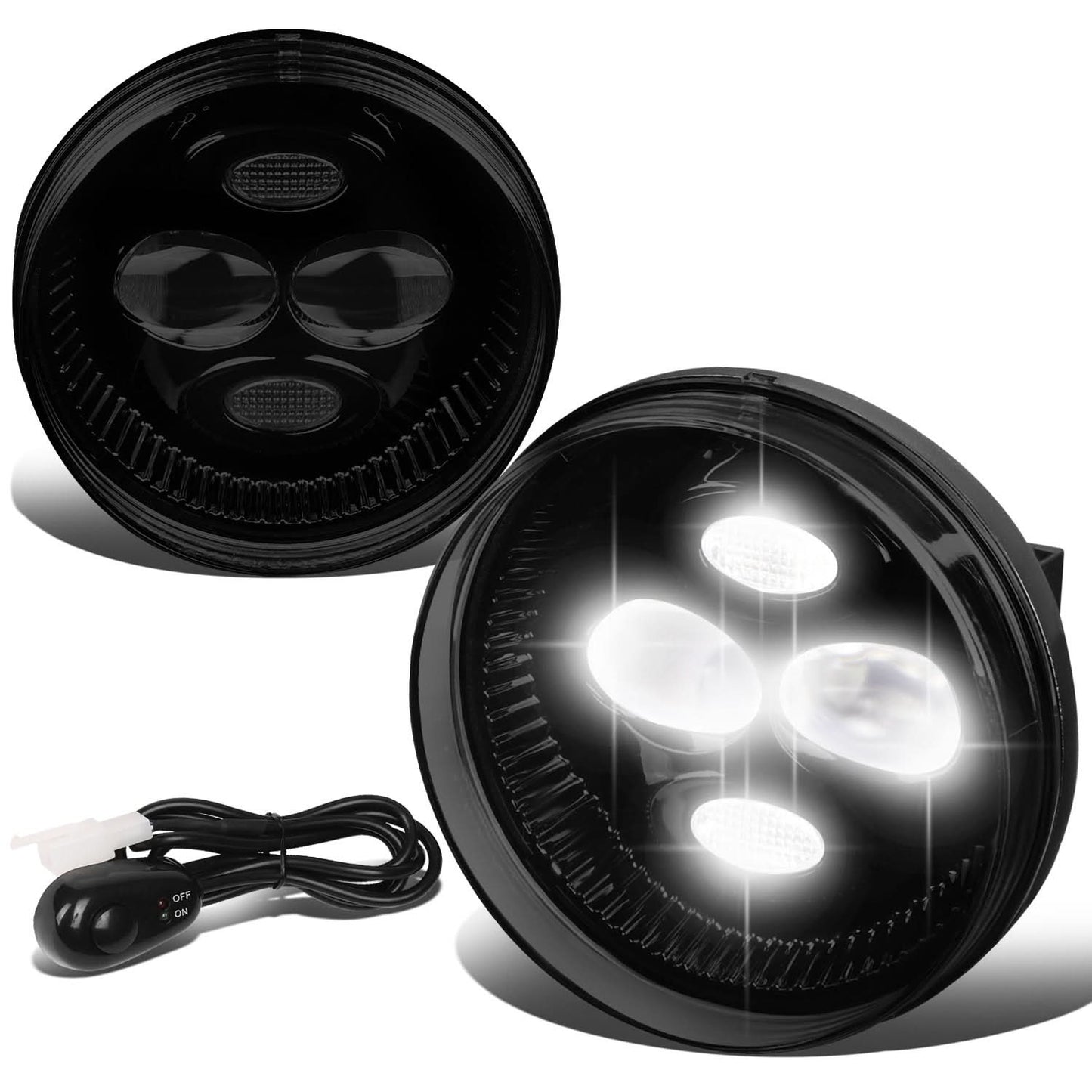 07-14 GMC Sierra 2500HD 3500HD / 07-13 Sierra 1500 LED Smoked Fog Lights