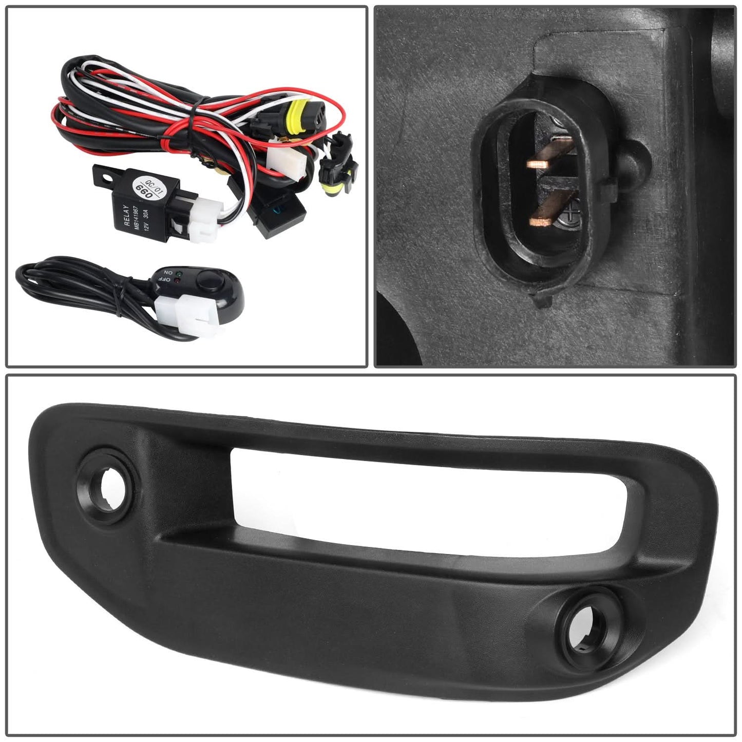 2019-2022 RAM 1500 LED DRL Fog Lights - Smoked