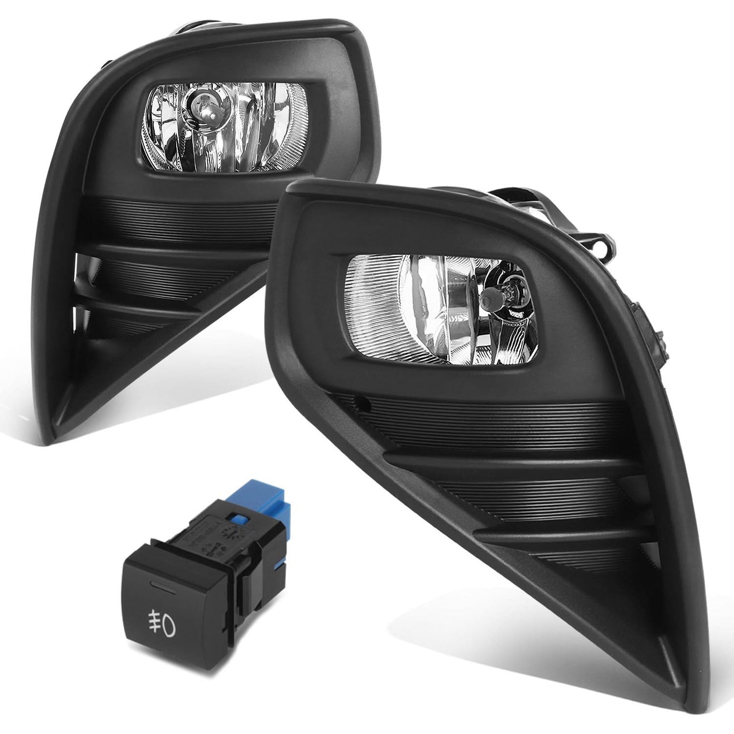 2020-2022 Toyota Highlander Fog Lights with Switch & Wiring Chrome