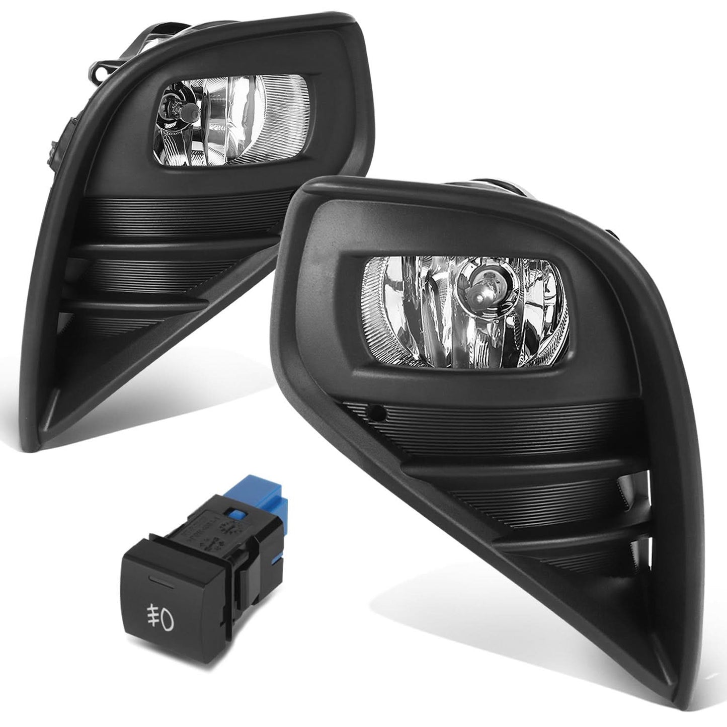 2020-2022 Toyota Highlander Fog Lights with Switch & Wiring Chrome