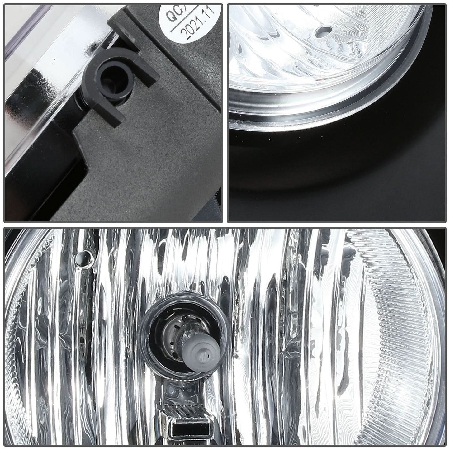 2001-2007 GMC Sierra Chrome Clear Fog Lights H10 Bulb