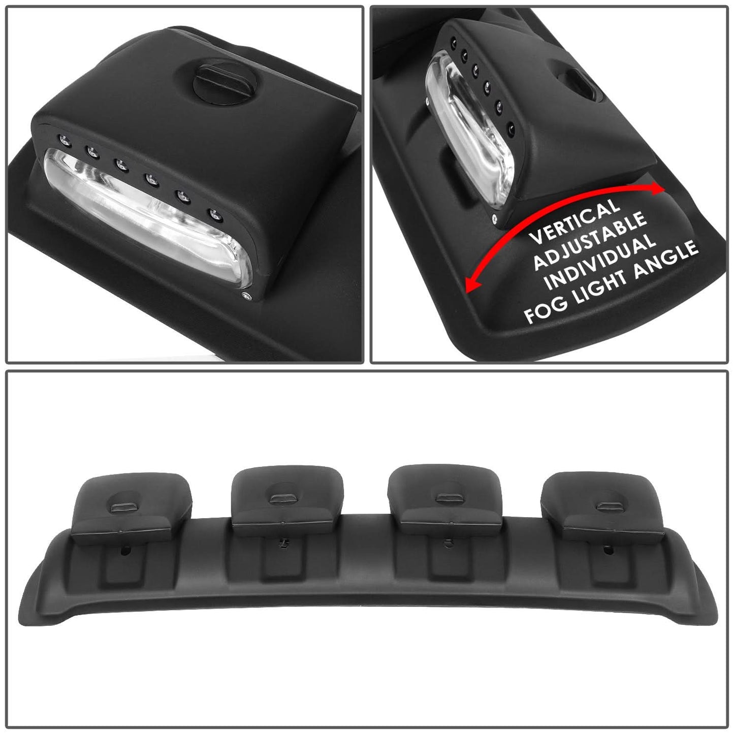 Universal 38" Roof Mounted Fog Lights - 24 LED with H3 Bulb