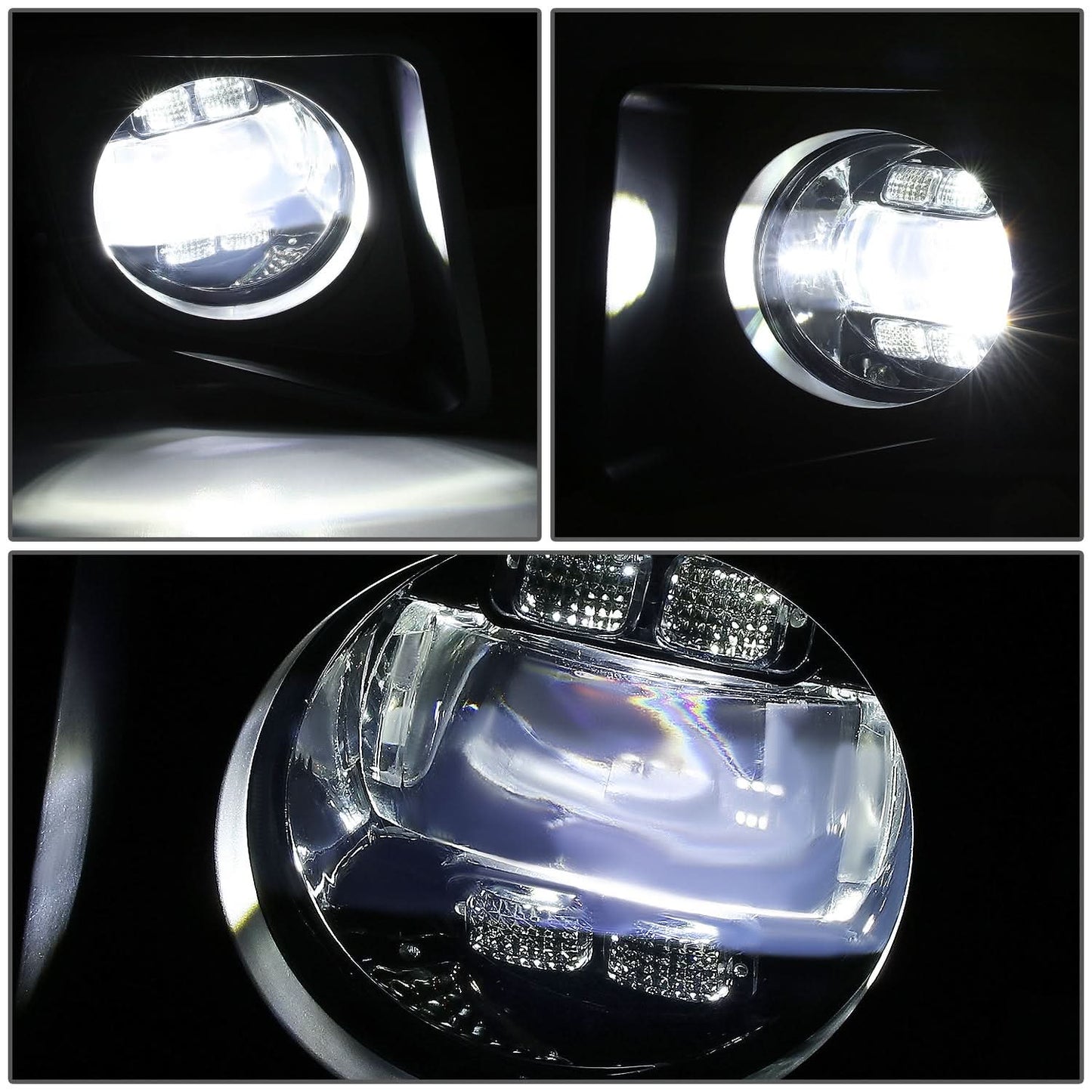 14-21 Toyota Tundra LED Projector Fog Lights with Switch - Smoke