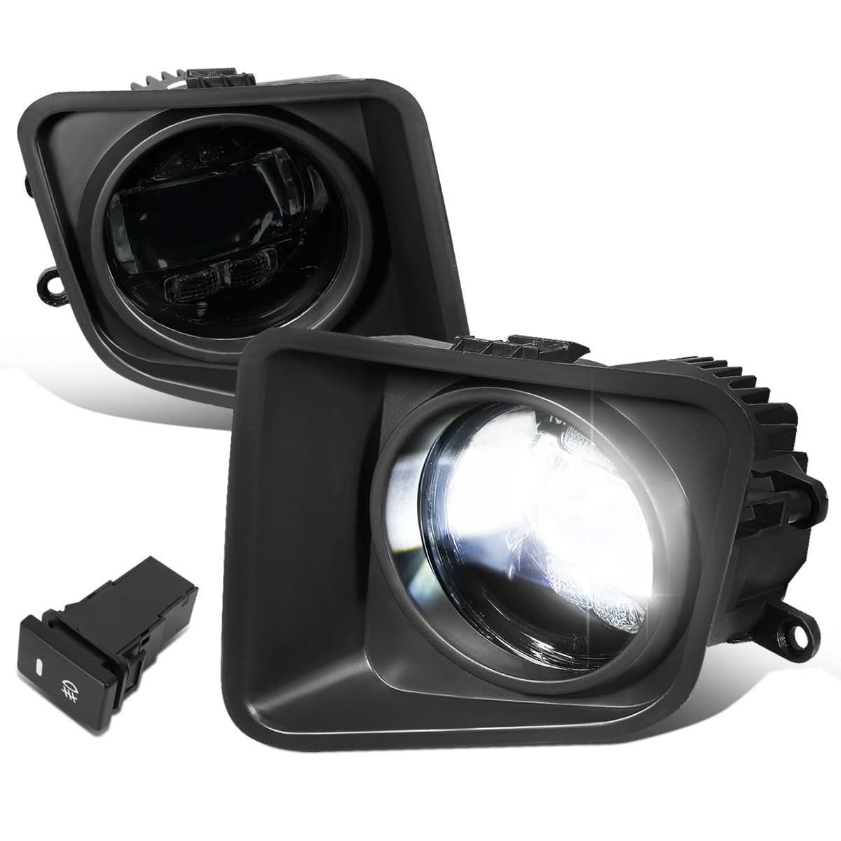 14-21 Toyota Tundra LED Projector Fog Lights with Switch - Smoke