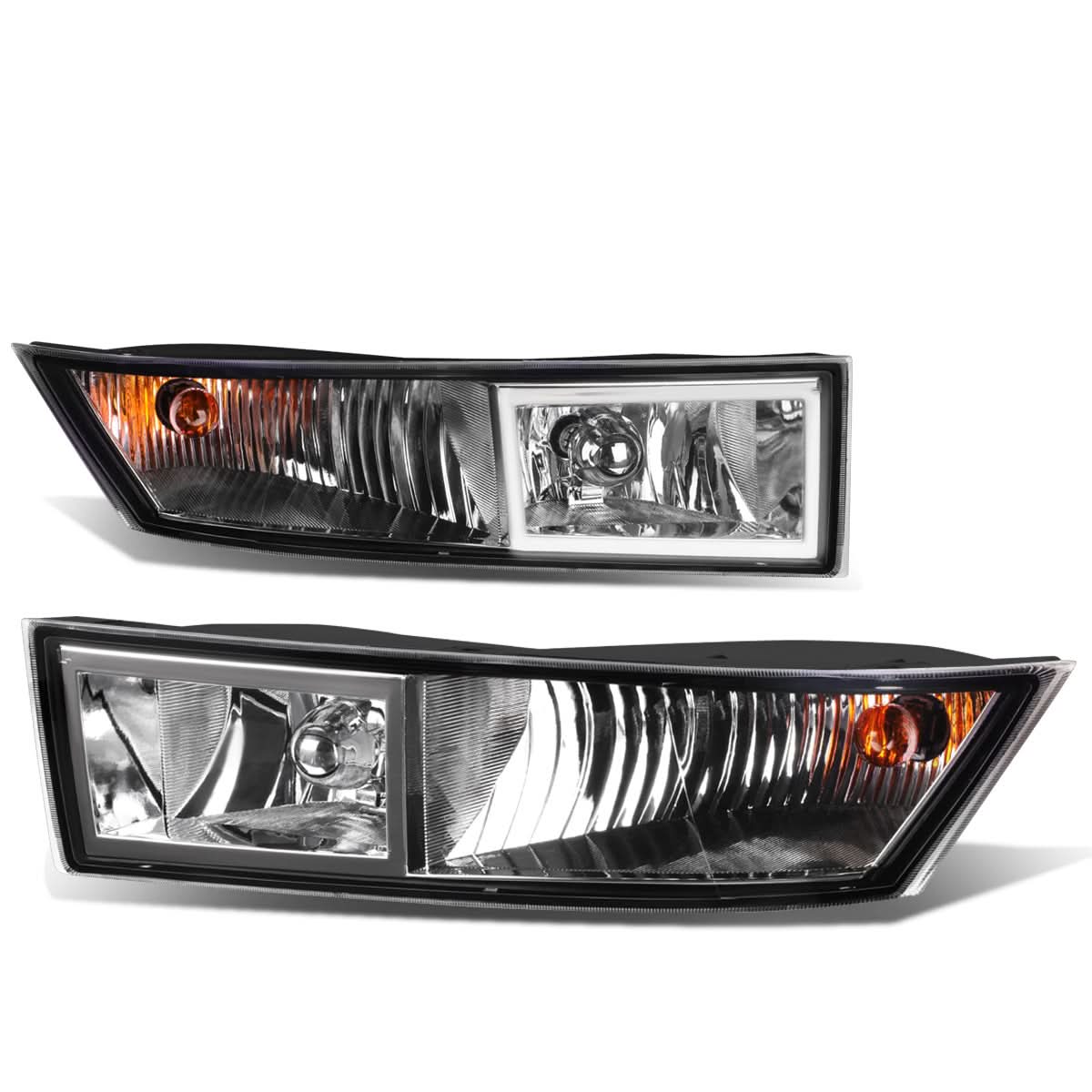 07-14 Cadillac Escalade Fog Lights with Switch and Bezel Chrome/Clear