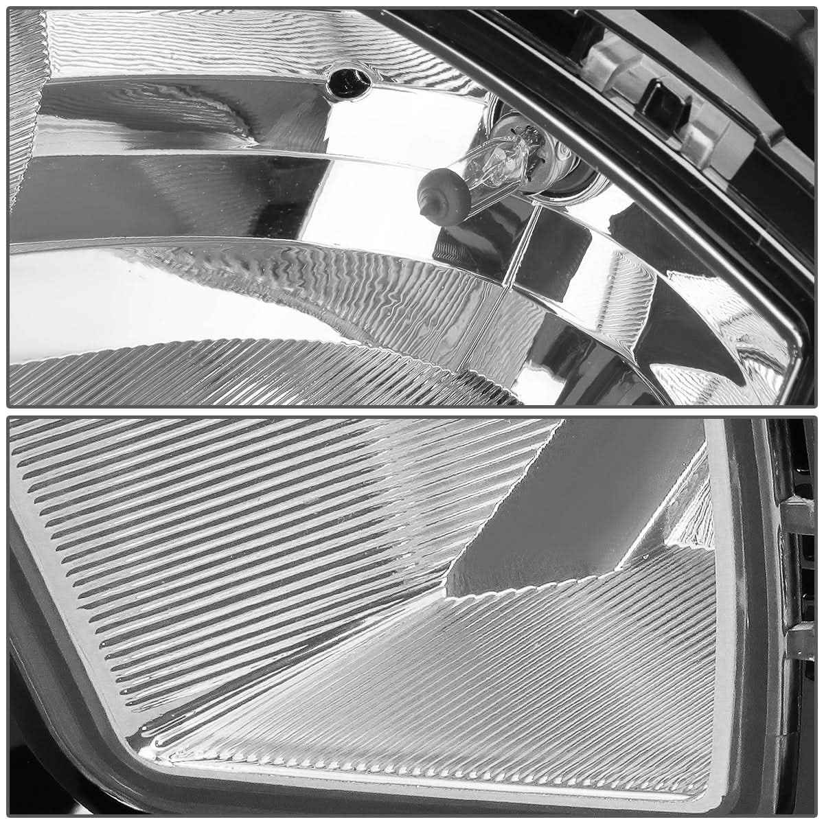 2013-2018 Ram 1500 Fog Lights with Switch - Chrome/Clear
