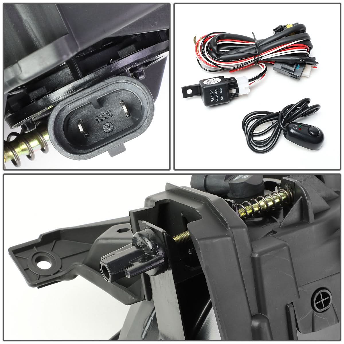 2013-2018 Ram 1500 Fog Lights with Switch - Chrome/Clear