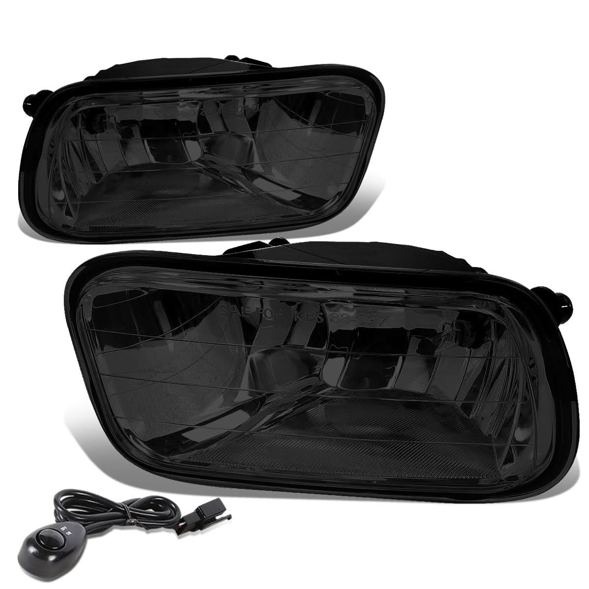 2009-2012 Dodge RAM 1500 2500 3500 Fog Lights with Switch - Smoke