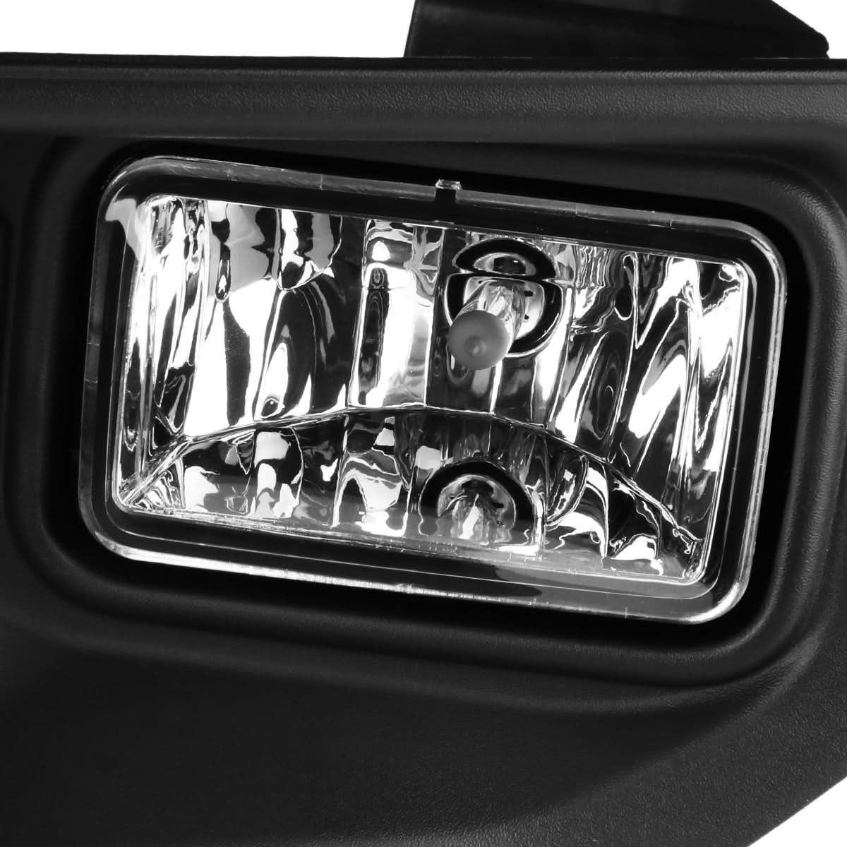 2015-2017 Ford F-150 Fog Lights with Switch and Bezel - Chrome/Clear