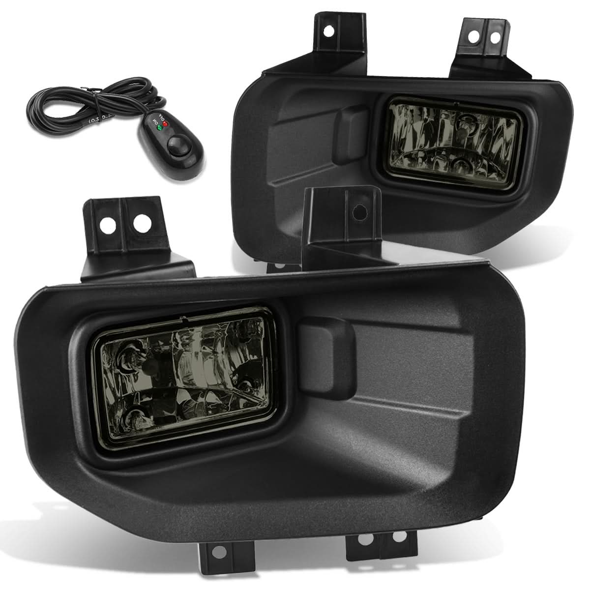 2015-2017 Ford F-150 Fog Lights with Switch and Bezel - Smoke