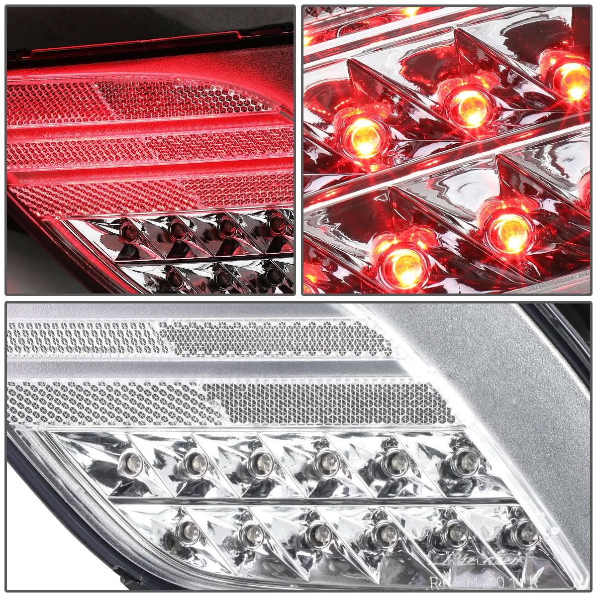 2013-2016 Mazda CX-5 LED Rear Brake Light Fog Lights - Chrome