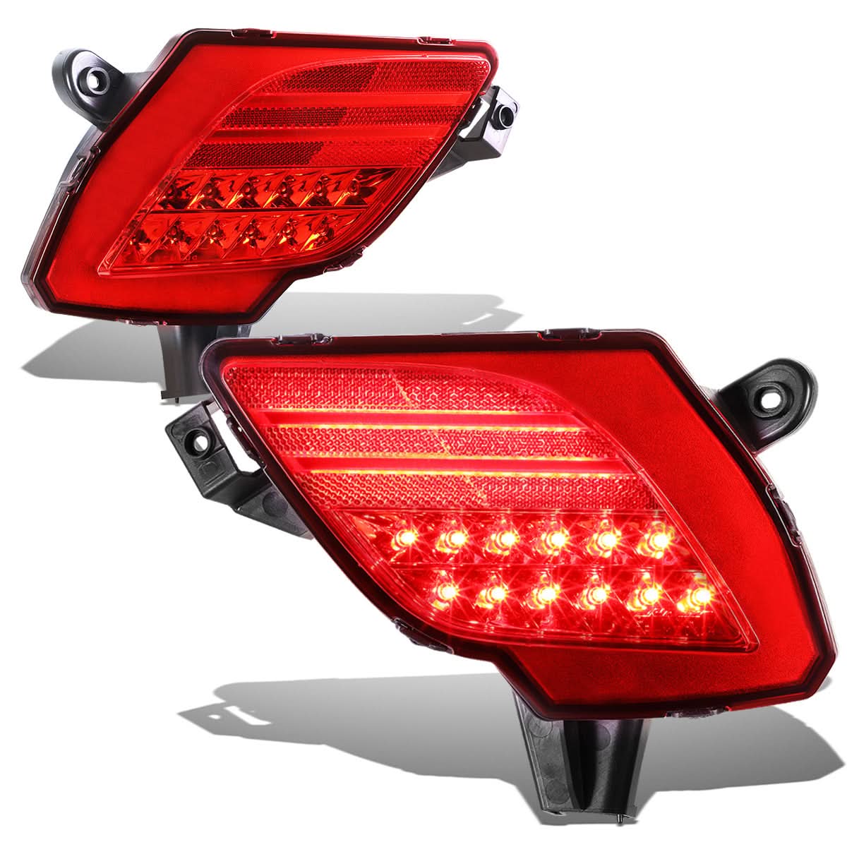 2013-2016 Mazda CX5 Rear LED Brake Fog Lights - Red