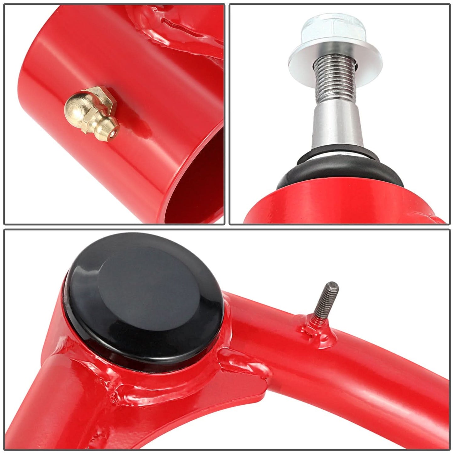 2005+ Toyota Tacoma 4WD/Prerunner Front Upper Control Arm - Red+Black