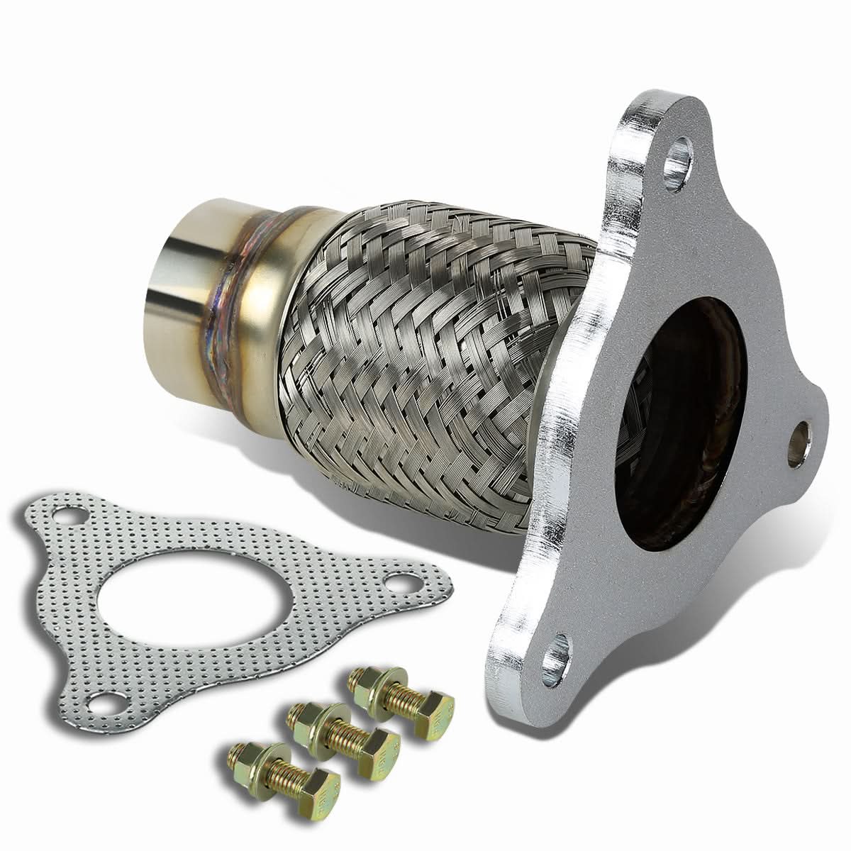 1999-2010 GM 2.25" Flex Pipe - 5.5" Length 3-Bolt Connection