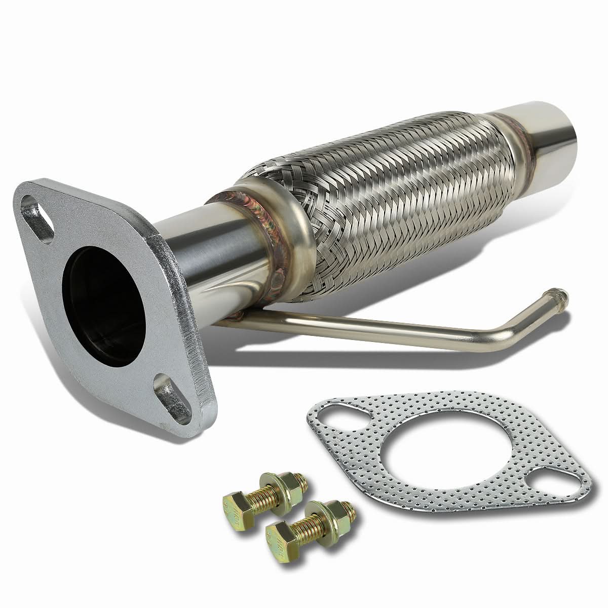2.00" Flex Pipe 13" Length 2-Bolt Flange Ford Mazda Mercury