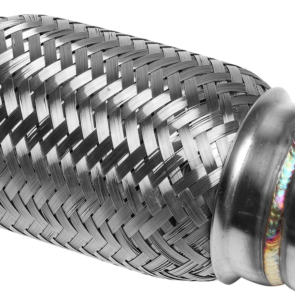 97-01 Toyota Flex Pipe 2.00" IN / 2.50" OUT 3-Bolt Flange+O2 Port