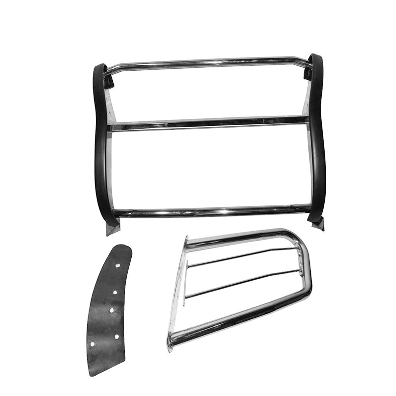 2008-2015 Toyota Land Cruiser Chrome Front Bumper Grille Guard Steel