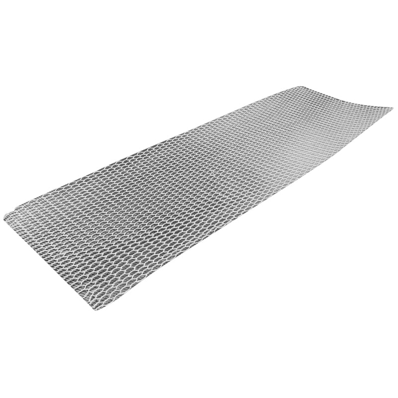 Universal Cellular Hexagon Silver Mesh Grill Bumper Grill Kit Aluminum
