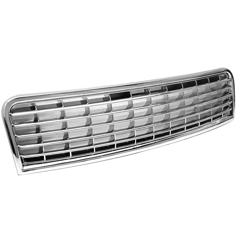 Fits 02-05 Audi A4 Chrome Hood Front Upper Grille - ABS