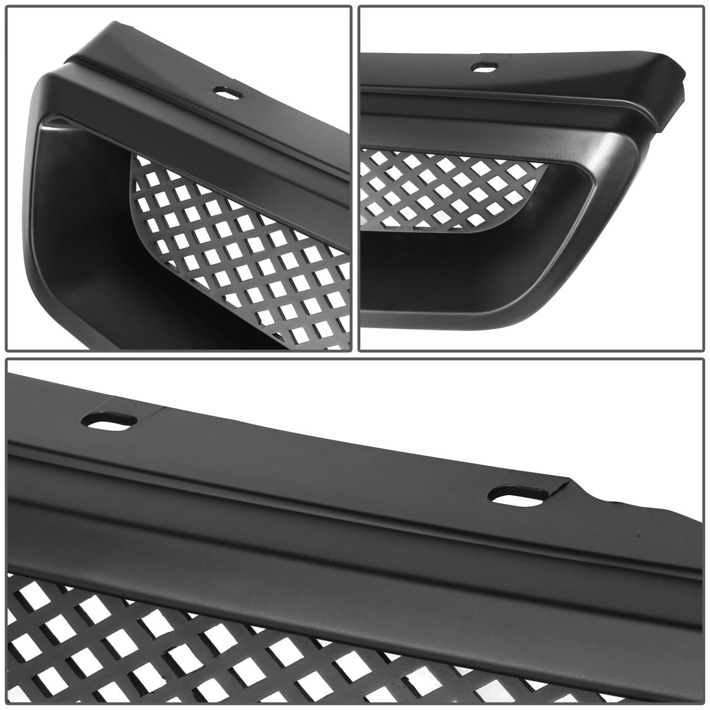 99-00 Honda Civic Diamond Mesh Style Front Upper Grille - ABS