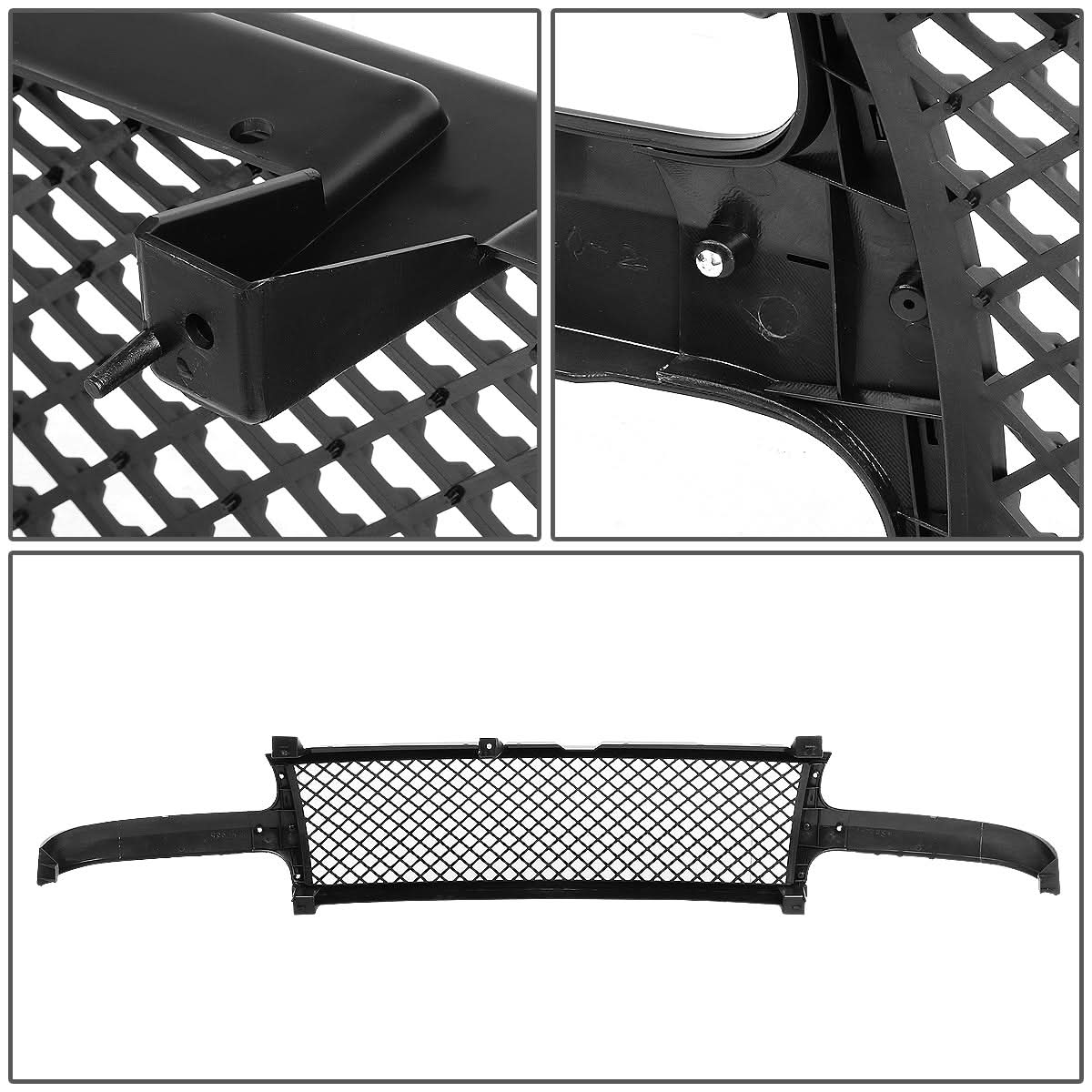 99-02 Chevy Silverado / 00-06 Suburban Glossy Mesh Grille - Matte Black